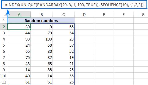 tạo ra một mảng các số nguyên ngẫu nhiên không có số lặp lại